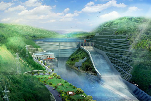 峨蔓镇老挝南塔河1号水电站项目